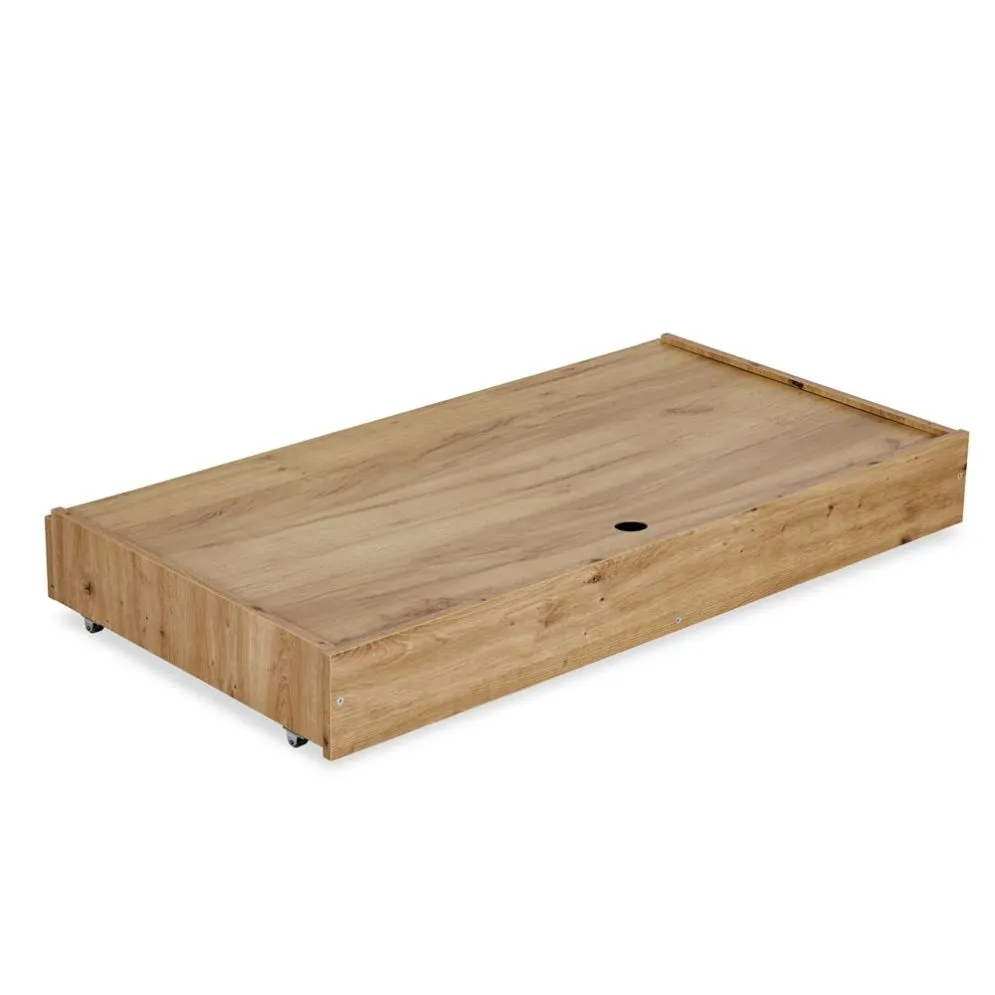 Łóżeczko dziecięce AMELIA 120x60 dąb z dodatkową barierką I sklep meblowy MIRAT. kolekcja AMELIA