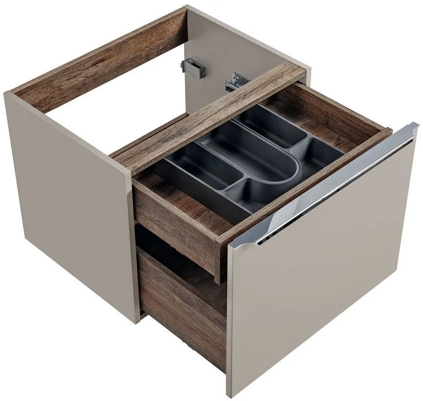 Szafka pod umywalkę nablatową SANTA FE TAUPE 80 szara krzemowa COMAD | MIRAT. styl LOFT kolekcja SANTA FE TAUPE