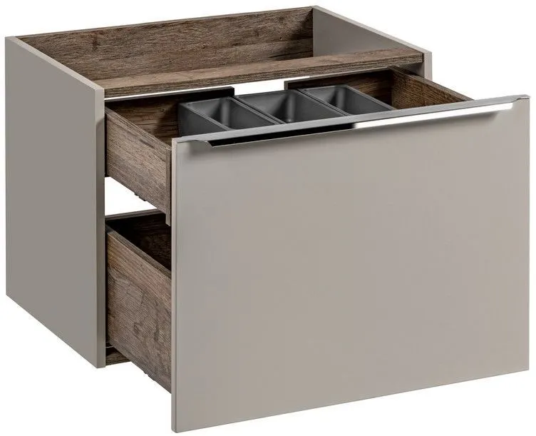 Szafka pod umywalkę nablatową SANTA FE TAUPE 60 szara krzemowa COMAD | MIRAT. styl LOFT kolekcja SANTA FE TAUPE