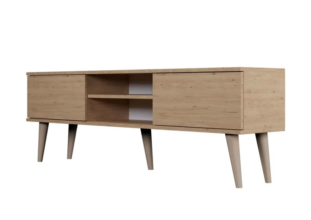 Szafka RTV TORONTO 160 dąb artisan nowoczesna I sklep meblowy MIRAT. styl SKANDYNAWSKI