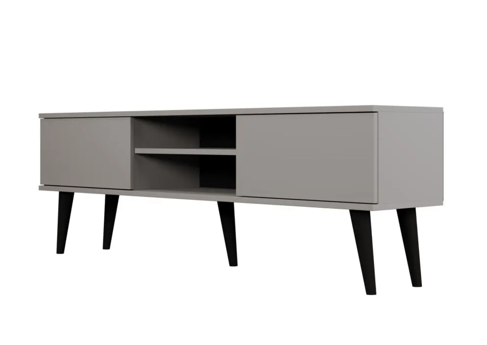 Szafka RTV TORONTO 160 szara z cichym domykiem I sklep meblowy MIRAT. styl SKANDYNAWSKI