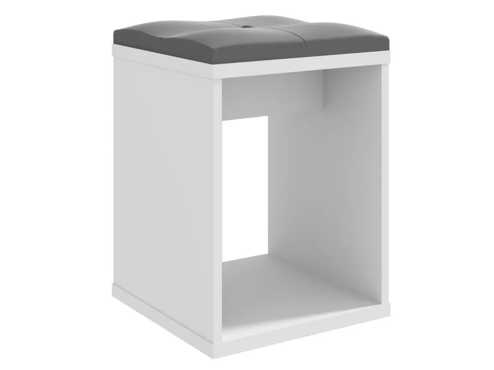 Toaletka PATRICIA 1 MEGA biała młodzieżowa do sypialni | MIRAT. w stylu GLAMOUR kolekcja