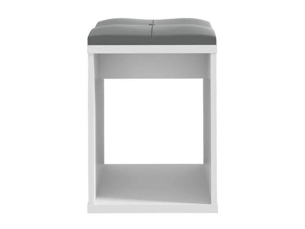 Toaletka CAVIA biała z lustrem do sypialni | MIRAT. styl SKANDYNAWSKI