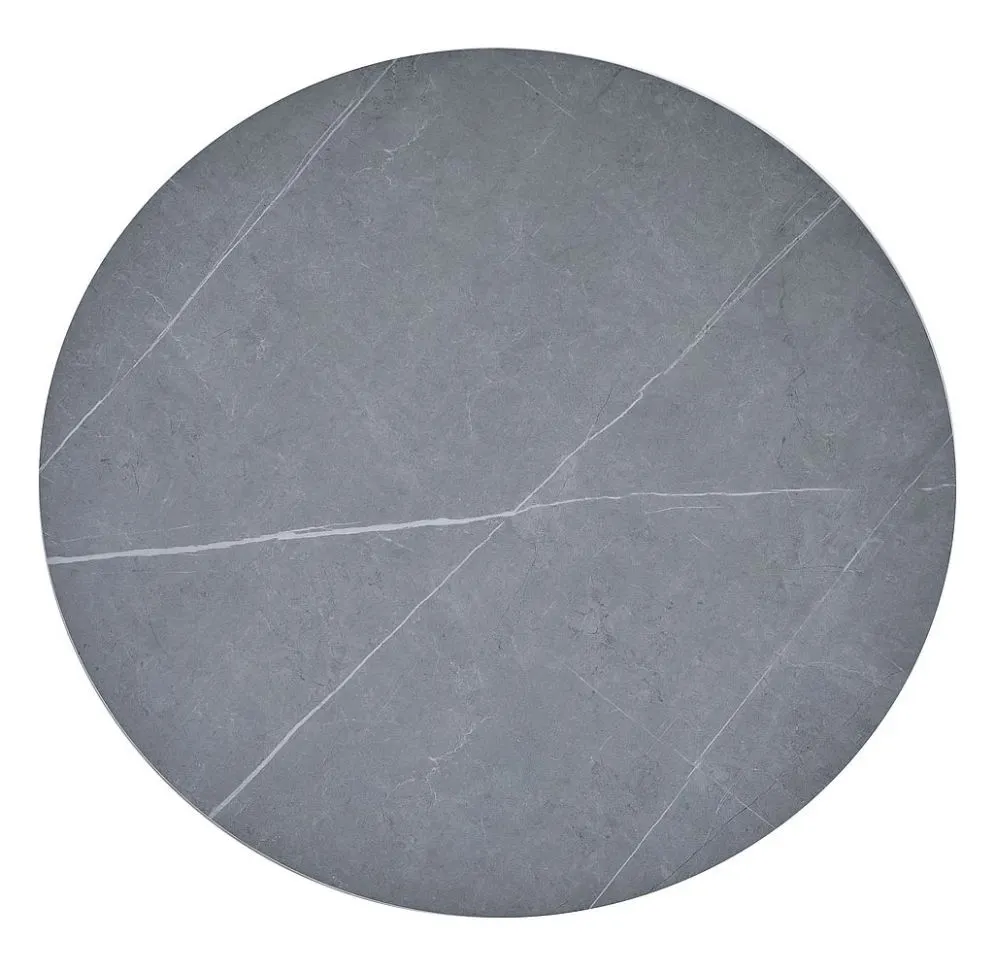 Stół okrągły TALIA 90x90 szary marmur/czarny w stylu loft I sklep meblowy MIRAT. styl LOFT