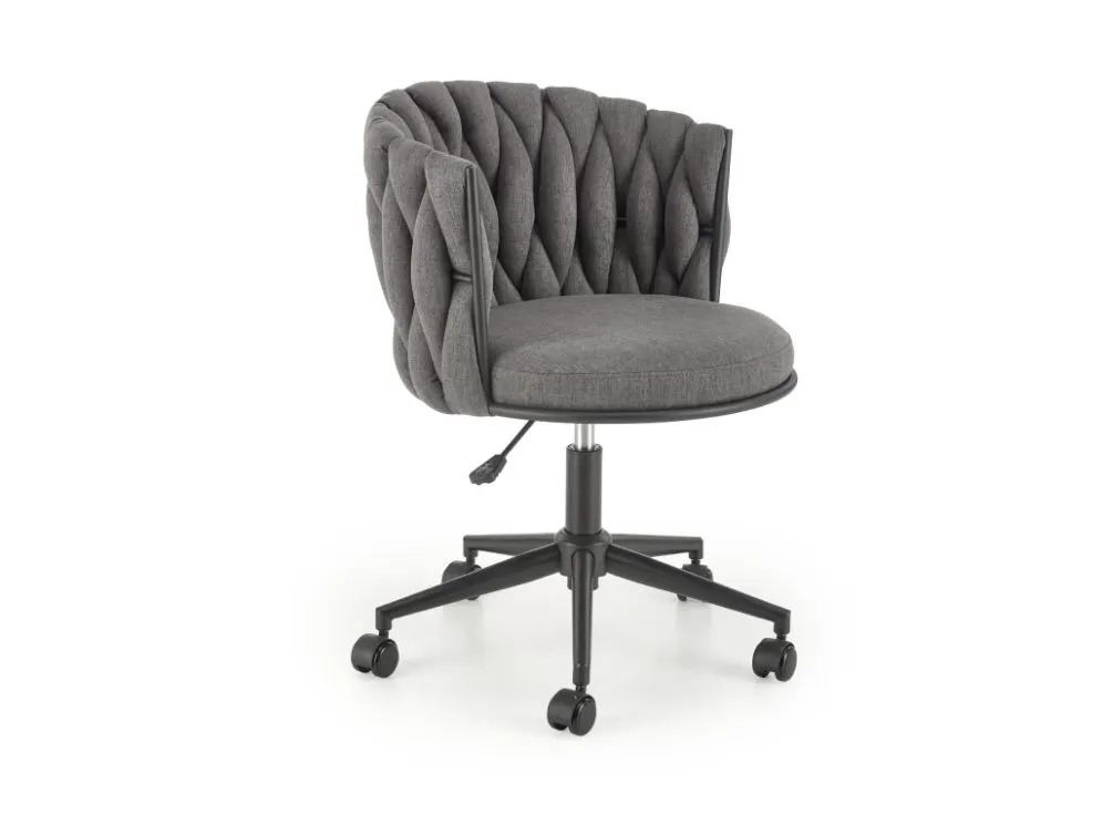 Fotel TALON szary z plecionym oparciem I sklep meblowy MIRAT.