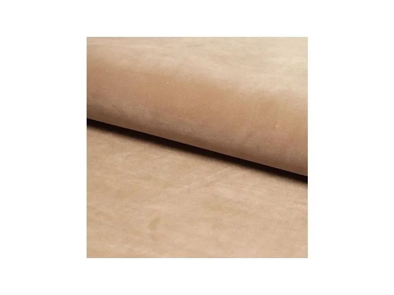 Krzesło glamour King Velvet beżowe na złotych nogach do salonu | MIRAT styl GLAMOUR