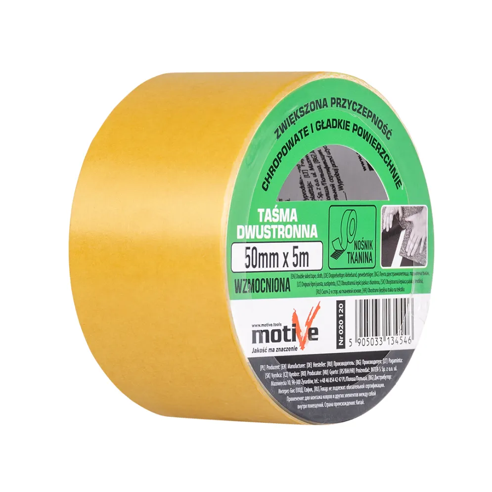 Taśma dwustronna wzmocniona 50mm/5m Motive | MIRAT