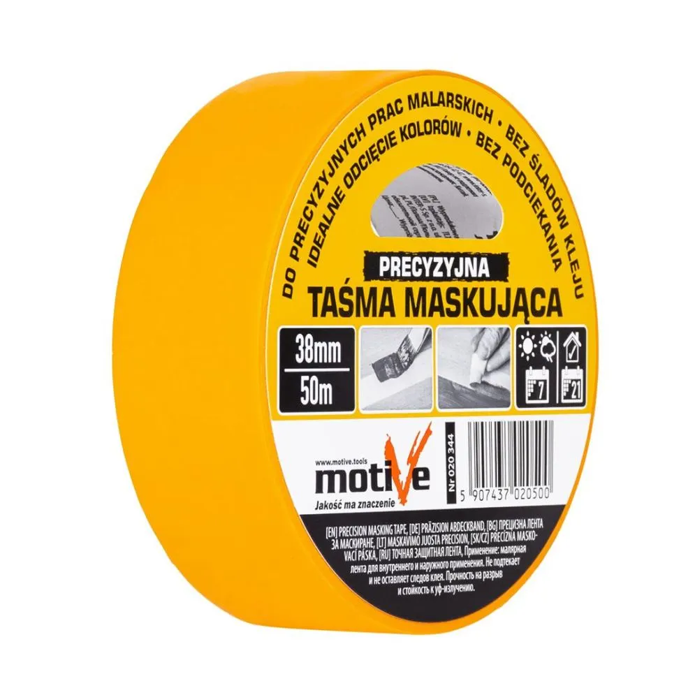 Taśma mask precyzyjna 38mm/50m Motive | MIRAT