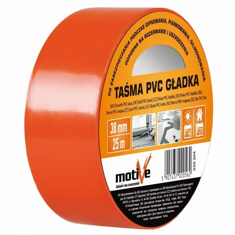 Taśma pvc gładka 38mm/25m Motive | MIRAT