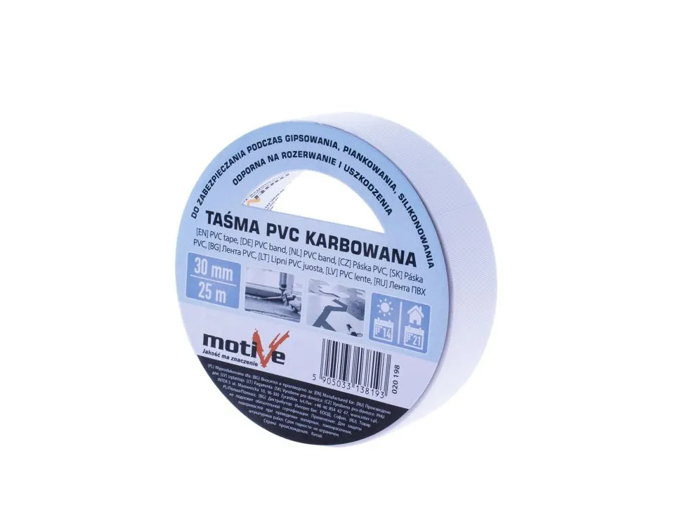 Taśma pvc karbowana 30mm/25m Motive | MIRAT