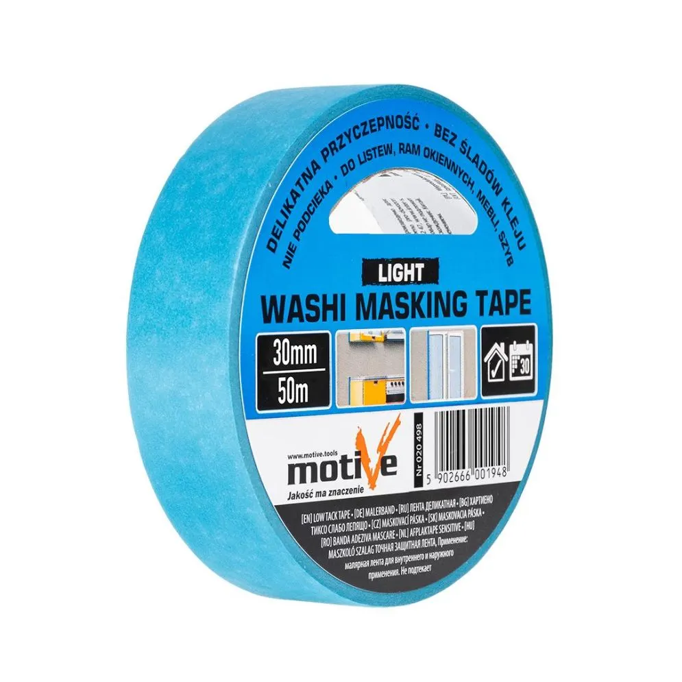 Taśma washi light (delikatna) 30mm/50m Motive | MIRAT