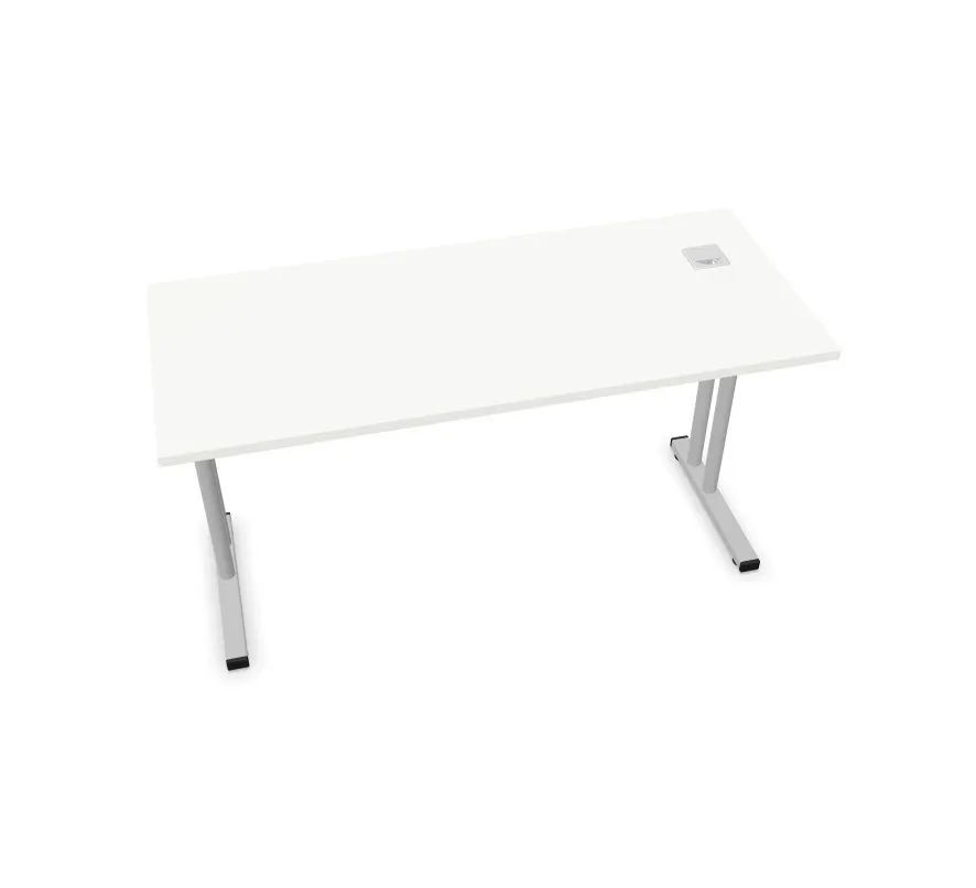 Biurko EASY SPACE C-LEG RC 140x60cm białe do nauki I sklep meblowy MIRAT.