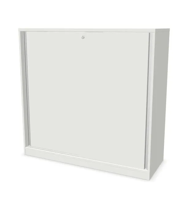 Szafka biurowa przesuwna EASY SPACE CABINET S 3-OH 120cm biała zamykana I sklep meblowy MIRAT.