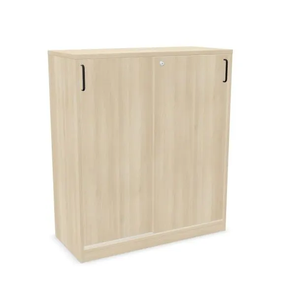 Szafka biurowa przesuwna EASY SPACE CABINET S 3-OH 100cm akacjowa zamykana I sklep meblowy MIRAT.