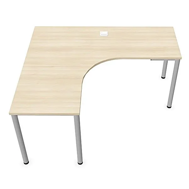 Biurko narożne EASY SPACE I-LEG LS 160x140cm akacjowe I sklep meblowy MIRAT.