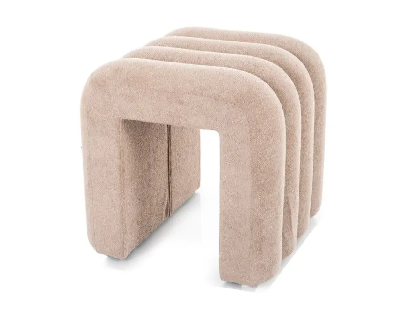 Pufa TICA ciemnobeżowa I sklep meblowy MIRAT. styl SKANDYNAWSKI