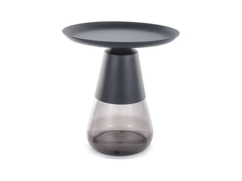 Stolik kawowy TIFFANY A 50x50 czarny metalowy do salonu I sklep meblowy MIRAT.