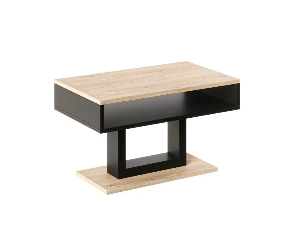 Ława TILO 100x60 dąb cremona torro/czarna I sklep meblowy MIRAT.