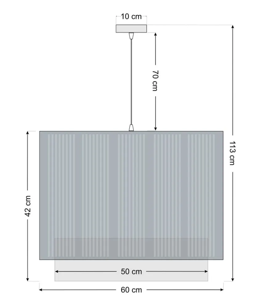 Lampa wisząca DUO LAMI LINE 60 biała do sypialni I sklep meblowy MIRAT.
