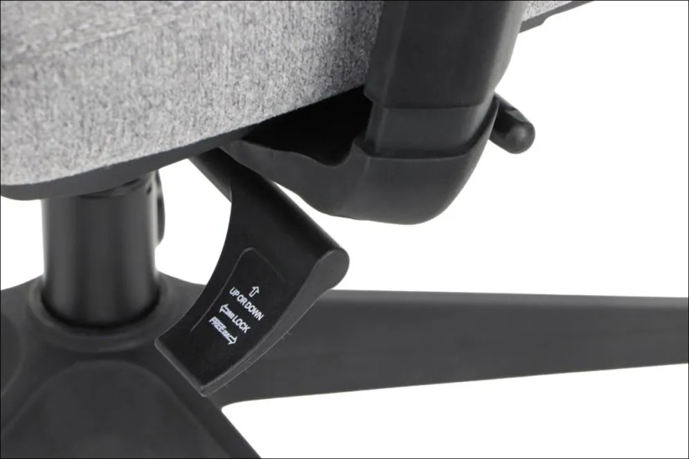 Fotel biurowy TONO szary/chrom z mechanizmem synchronicznym I sklep meblowy MIRAT.