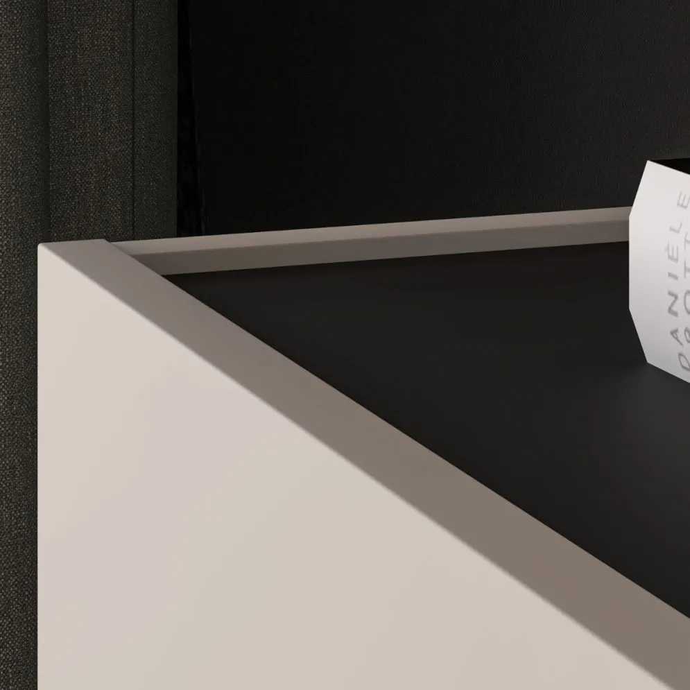 Szafka RTV FRESHION 05 1D2S 160 kaszmirowa/czarna I sklep meblowy MIRAT.  kolekcja FRESHION