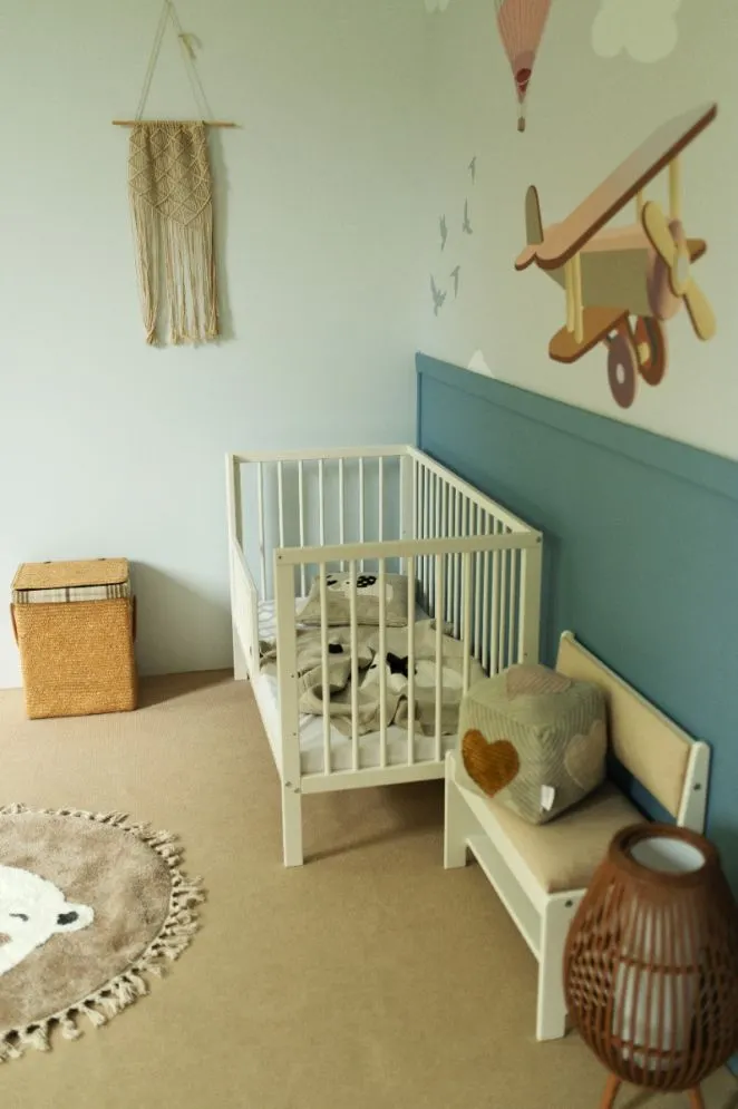 Łóżeczko dziecięce NINA 120x60 białe skandynawskie I sklep meblowy MIRAT. styl SKANDYNAWSKI