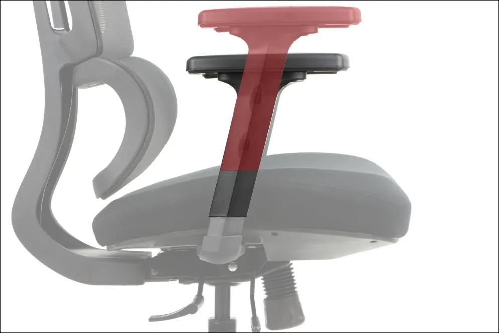 Fotel biurowy TREX czarny/aluminium z regulowanym zagłówkiem I sklep meblowy MIRAT.