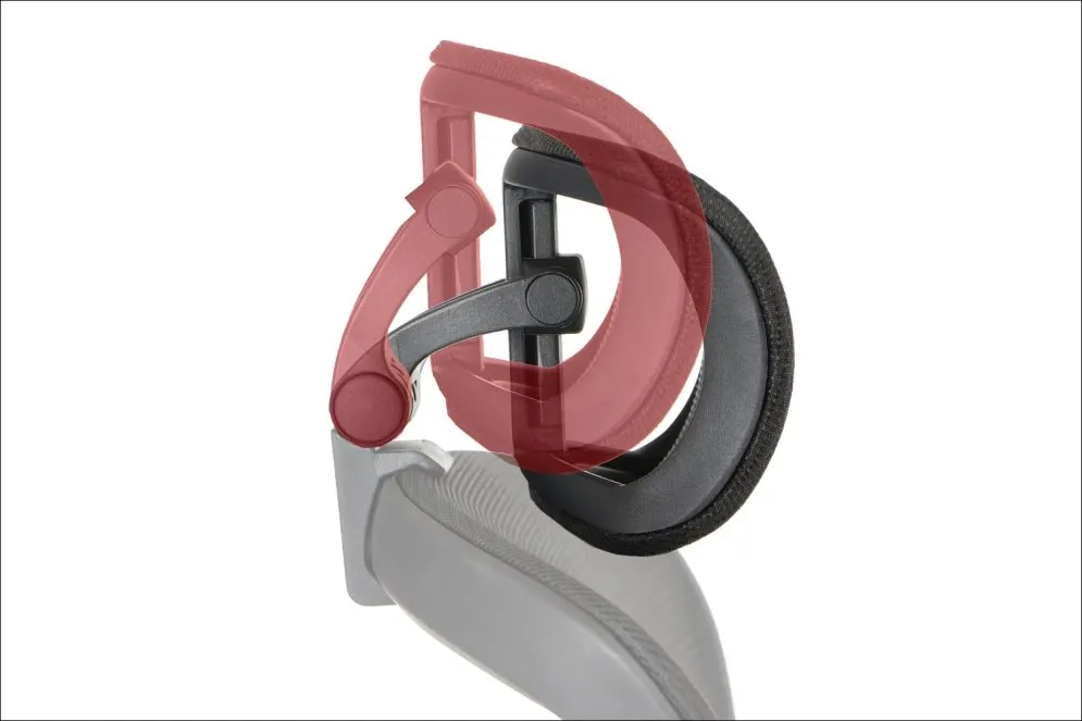 Fotel biurowy TREX czarny/aluminium z regulowanym zagłówkiem I sklep meblowy MIRAT.