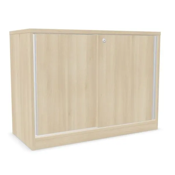 Szafka biurowa przesuwna EASY SPACE CABINET S 1.5-OH 100cm akacjowa zamykana I sklep meblowy MIRAT.