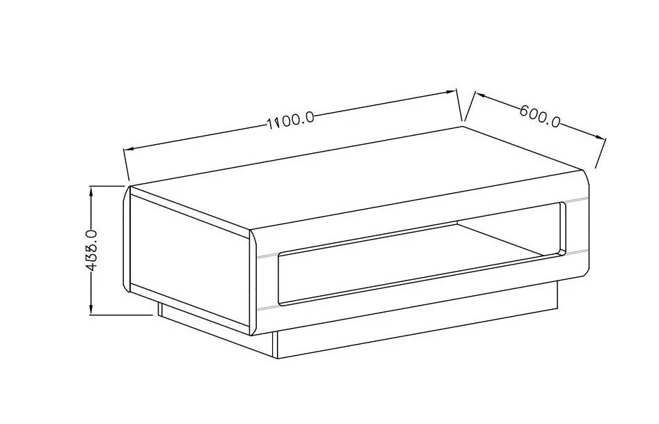 Stolik kawowy TULSA 110x60 dąb I sklep meblowy MIRAT. kolekcja TULSA