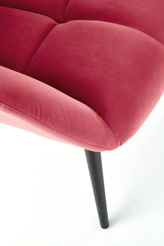Fotel uszak TYRION VELVET bordowy wypoczynkowy | MIRAT.