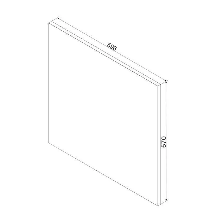 Front do zabudowy zmywarki GIANNA PO 60 biała alaska I sklep meblowy MIRAT.  kolekcja GIANNA
