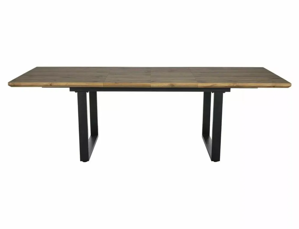 Stół rozkładany UMBERTO II 160(240)x90 dąb artisan/czarny w stylu industrialnym I sklep meblowy MIRAT. styl LOFT