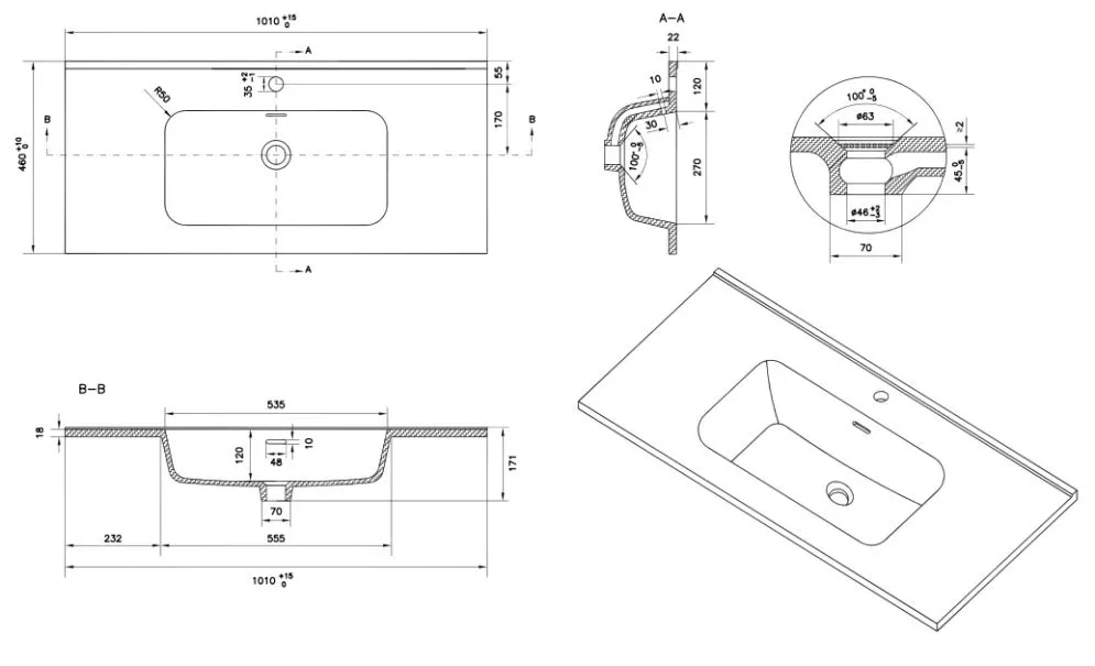 Szafka łazienkowa wisząca CHIC 35 cm biała półmat ze złotymi dodatkami | MIRAT