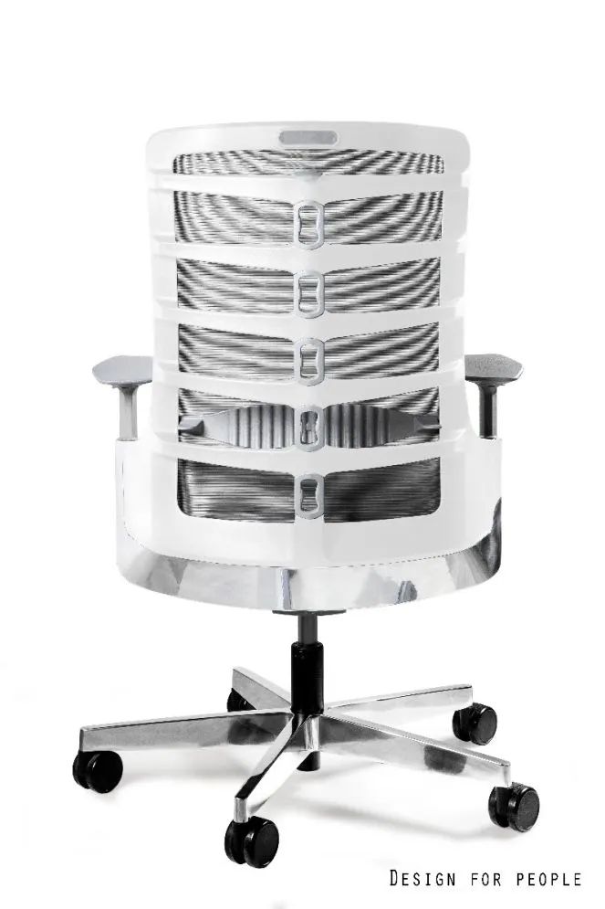 Fotel biurowy SPINELLY M biały/czarny/szary z mechanizmem synchro | MIRAT.