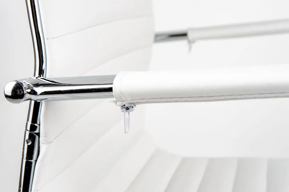 Fotel biurowy UNIVERSE A biały z ekoskóry | MIRAT.