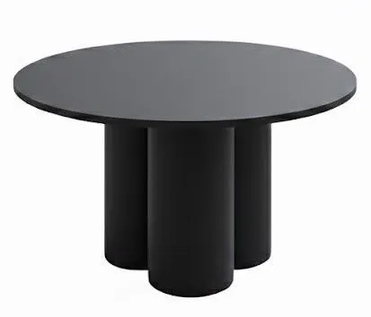 Ława okrągła RAVEO MINI 80x80 czarny mat produkt polski I sklep meblowy MIRAT.