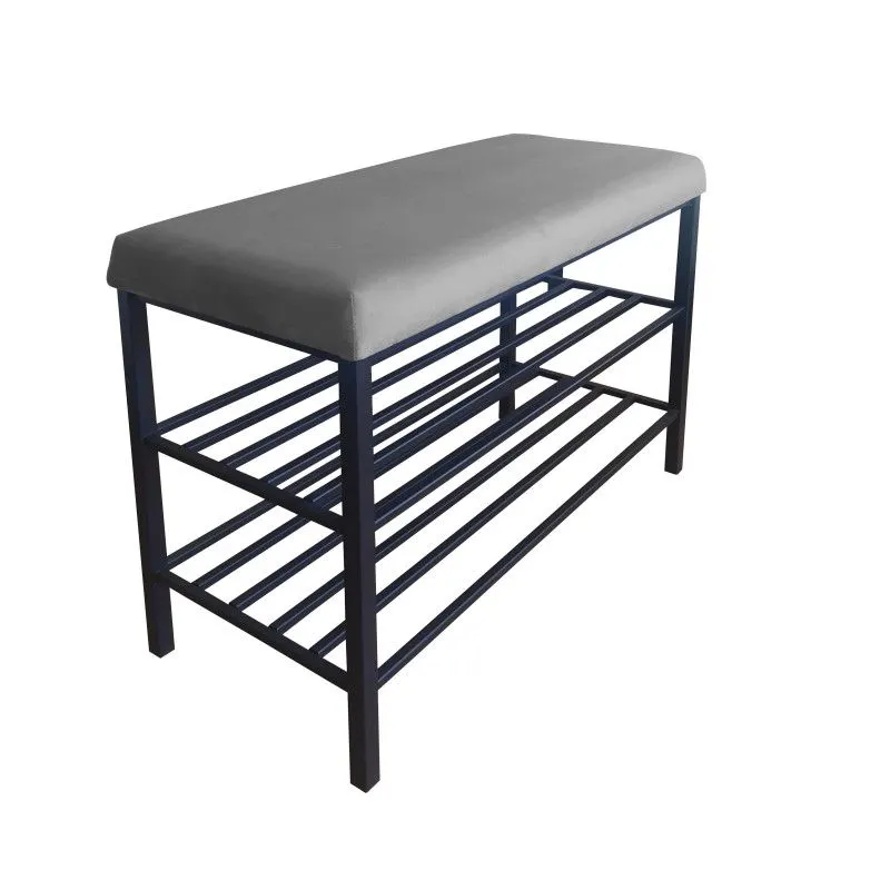 Stojak na buty z siedziskiem GAJA MG17 czarny/szary loftowy I sklep meblowy MIRAT. styl LOFT