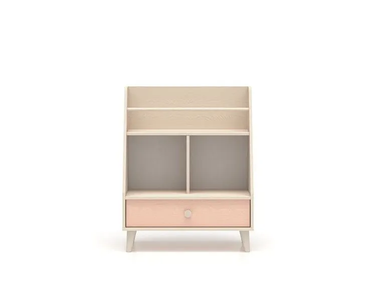 Regał dziecięcy MEVEL różowy I sklep meblowy MIRAT. styl PASTELE kolekcja MEVEL