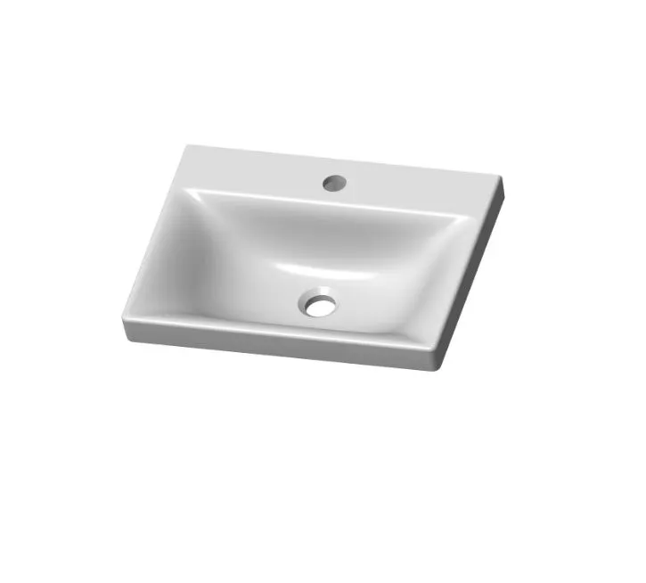 Umywalka wpuszczana VEA 49cm biała ceramiczna-1 I sklep meblowy MIRAT.