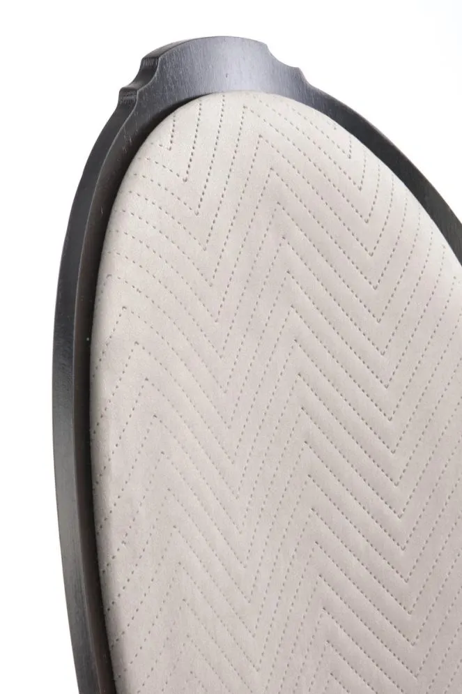 Krzesło VELO czarne/beżowe do salonu | MIRAT. w stylu KLASYCZNY kolekcja