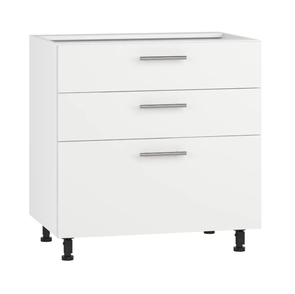 Dolna szafka kuchenna 80 VENTO D3S-80/82 biały mat I sklep meblowy MIRAT. kolekcja VENTO