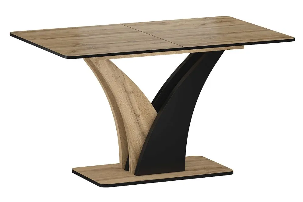 Stół rozkładany VENTO 120(160)x68 dąb artisan/czarny do jadalni I sklep meblowy MIRAT. styl LOFT