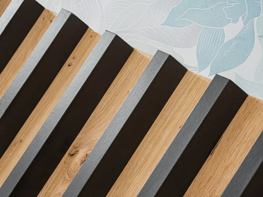 Meblościanka VERTI czarna/dąb artisan wisząca I sklep meblowy MIRAT.