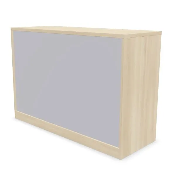 Szafka biurowa żaluzjowa EASY SPACE CABINET HRT 2-OH 120cm akacjowa zamykana I sklep meblowy MIRAT.