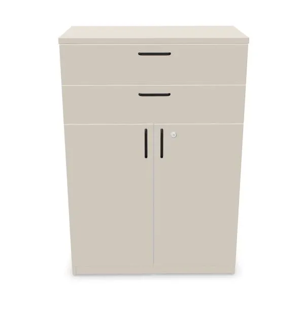 Komoda biurowa EASY SPACE CABINET HDE 2D2S 80cm kaszmirowa zamykana I sklep meblowy MIRAT.