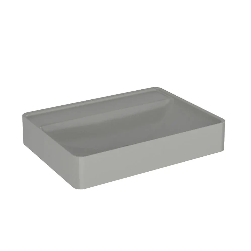 Umywalka meblowa kwarcowa VIBE 60 cm beton mat bez otworu | MIRAT