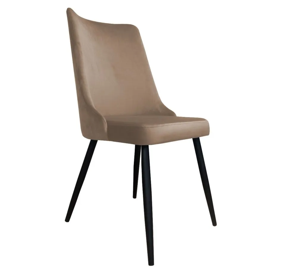 Krzesło CYPRIAN VELVET beżowe do salonu | MIRAT. w stylu GLAMOUR kolekcja