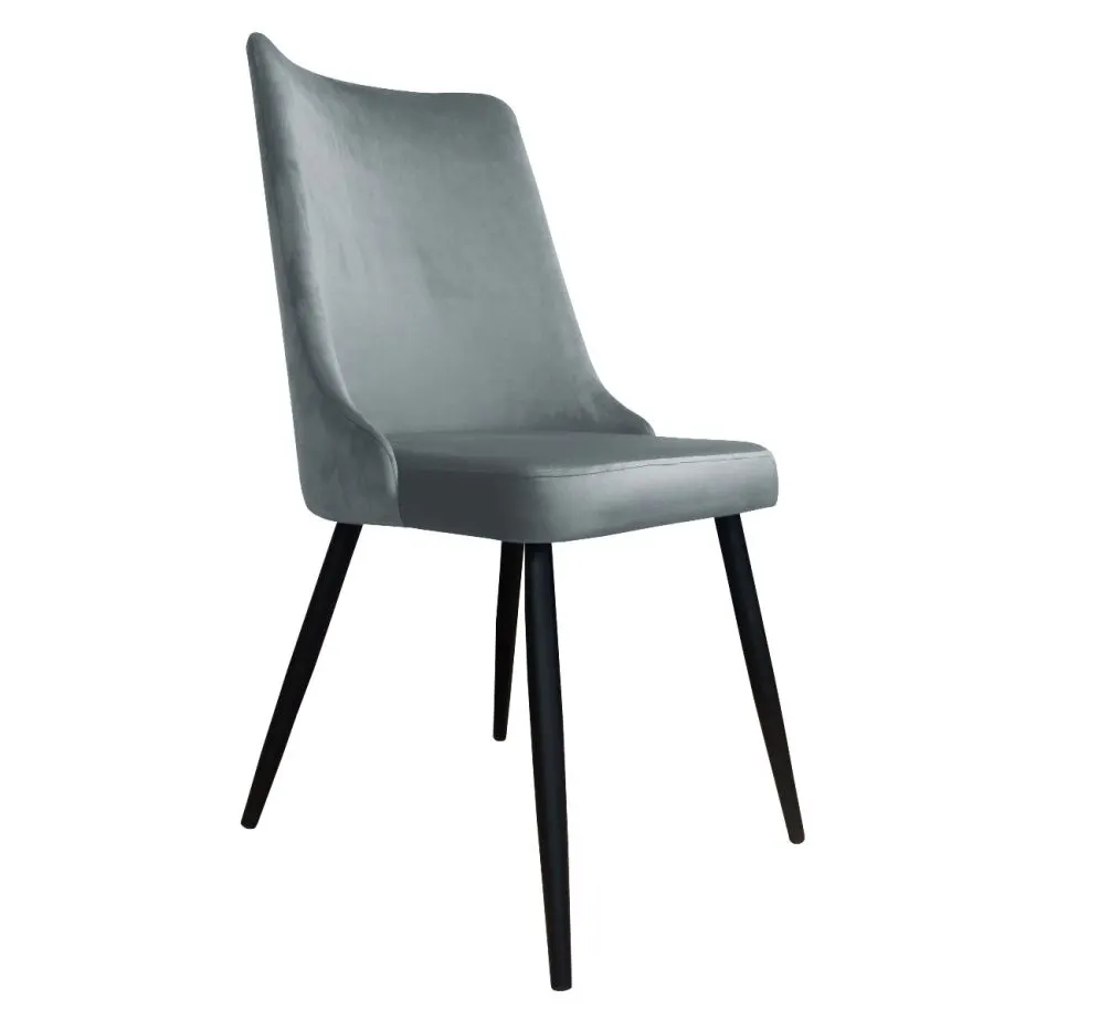 Krzesło CYPRIAN VELVET szare z do salonu | MIRAT. w stylu GLAMOUR kolekcja