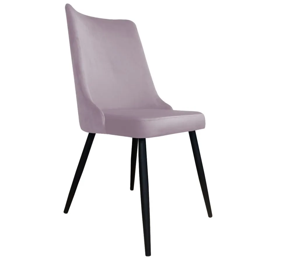 Krzesło CYPRIAN VELVET jasno różowe nowoczesne | MIRAT. w stylu GLAMOUR kolekcja